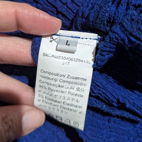 Royal Blue Cut Out Twist Front Bodydon Maxi Dress - Large - Picture 10 of 10